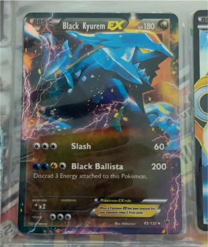 2013 Pokémon Plasma Storm #95 Black Kyurem EX — front