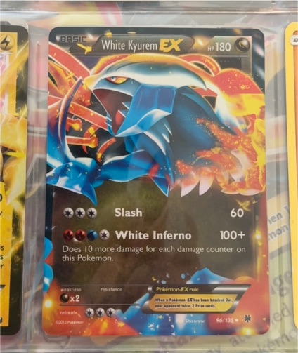 2012 Pokémon Plasma Storm #96 White Kyurem EX — front