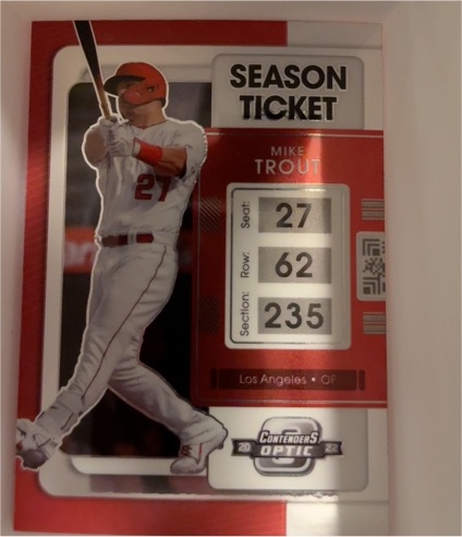 2022 Panini Chronicles Contenders Optic #5 Mike Trout — front