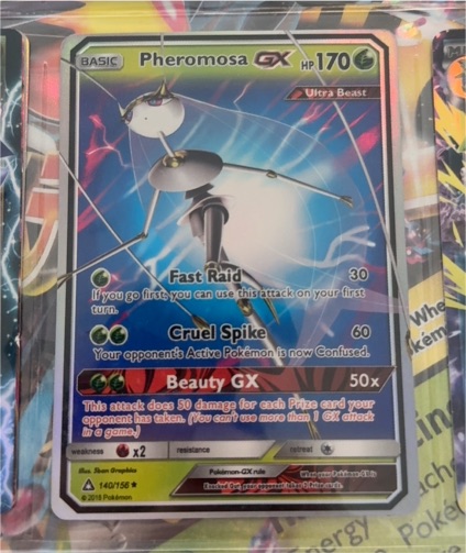 2018 Pokémon SM Black Star Promo #SM66 Pheromosa GX — front