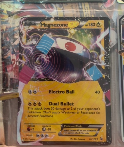 2014 Pokémon Flashfire #35 Magnezone EX — front
