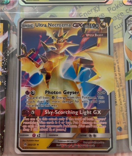 2017 Pokémon SM Forbidden Light #95 Ultra Necrozma GX — front