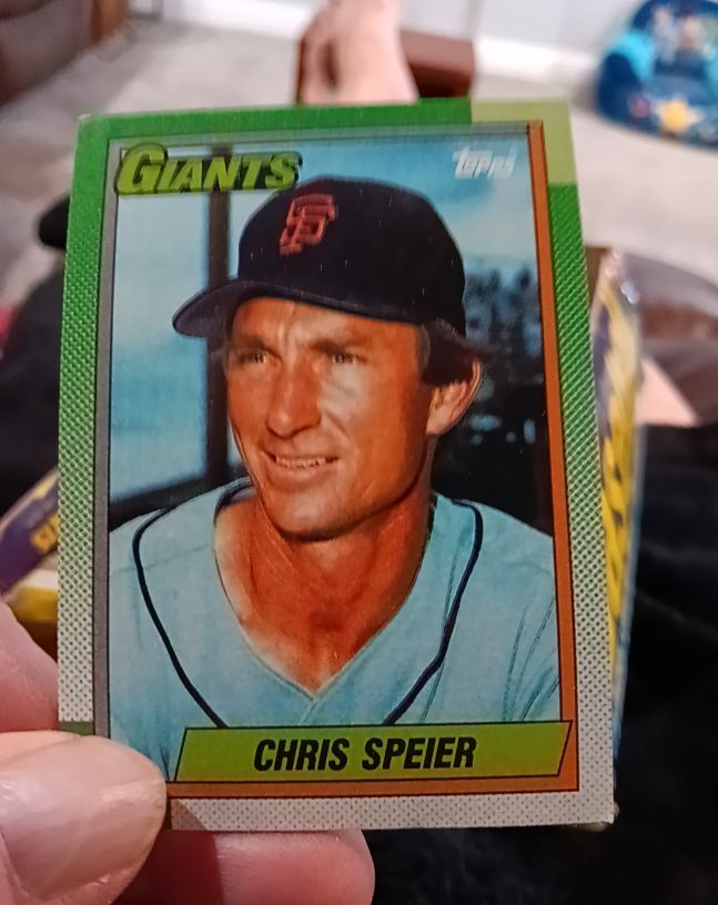 1990 Topps #753 Chris Speier — front