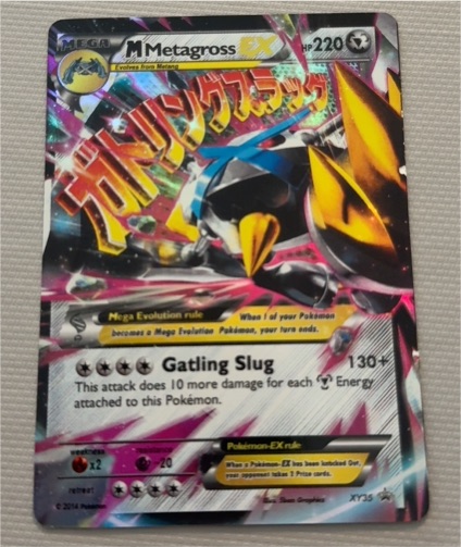 2014 Pokémon XY #XY35 M Metagross EX — front