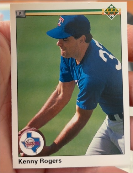 1990 Upper Deck #606 Kenny Rogers — front