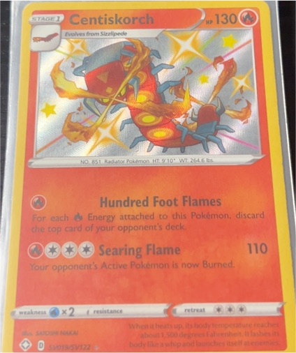 2021 Pokémon Shining Fates #SV019 Centiskorch — front