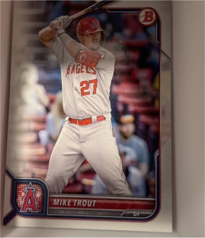 2022 Bowman #32 Mike Trout — front