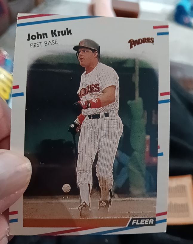 1988 Fleer #589 John Kruk — front