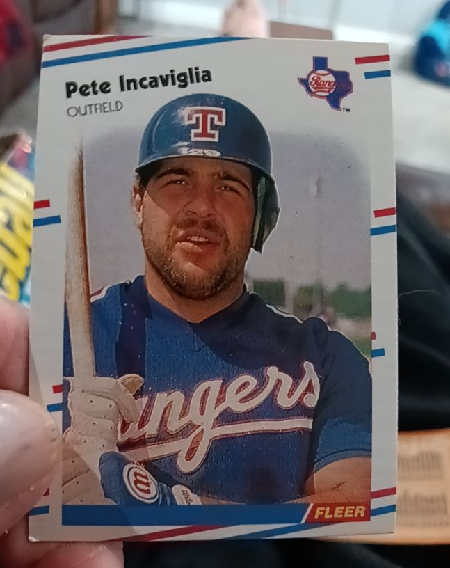 1988 Fleer #470 Pete Incaviglia — front