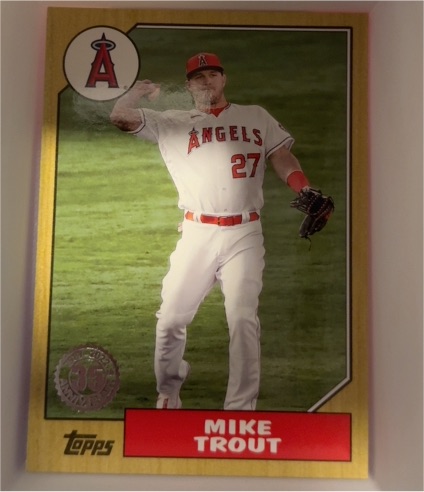 2022 Topps Series 2 35th Anniversary 1987 #87TB-36 Mike Trout — front