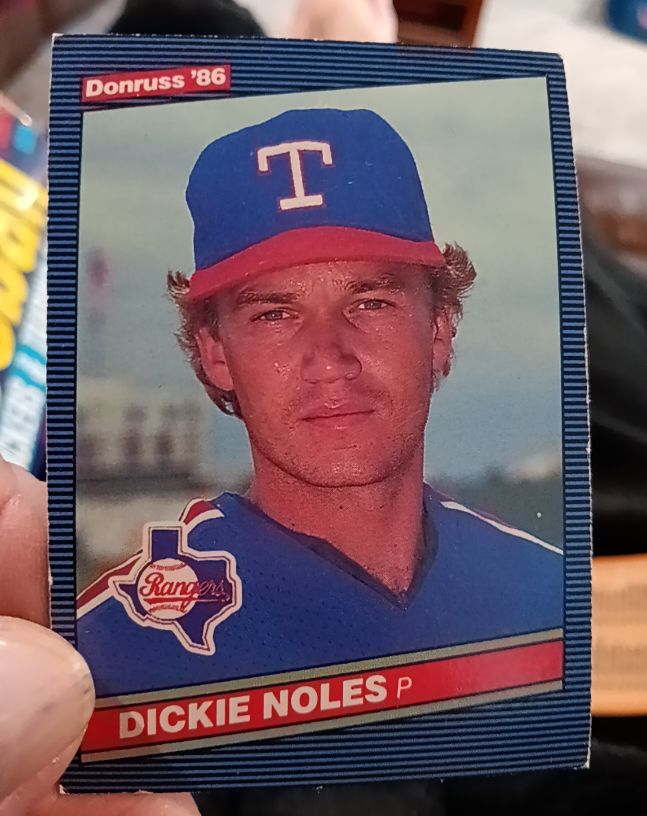 1986 Donruss #587 Dickie Noles — front