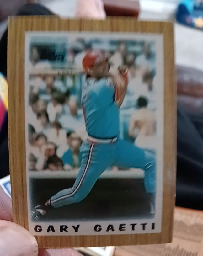 1987 Topps Major League Leaders Minis #62 Gary Gaetti — front
