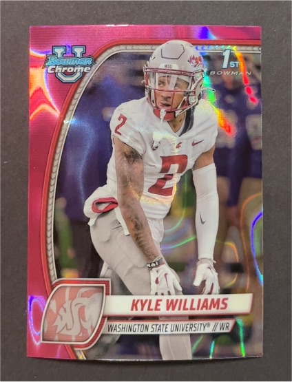 2024 Bowman University Chrome #118 Kyle Williams — front
