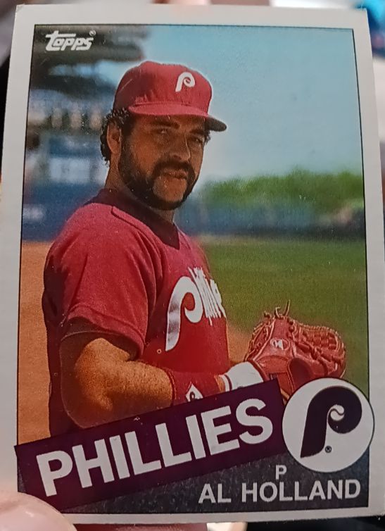 1985 Topps #185 Al Holland — front