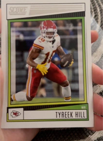 2022 Panini Score #113 Tyreek Hill — front