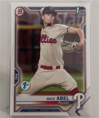 2021 Bowman 1st Edition #BFE-42 Mick Abel — front