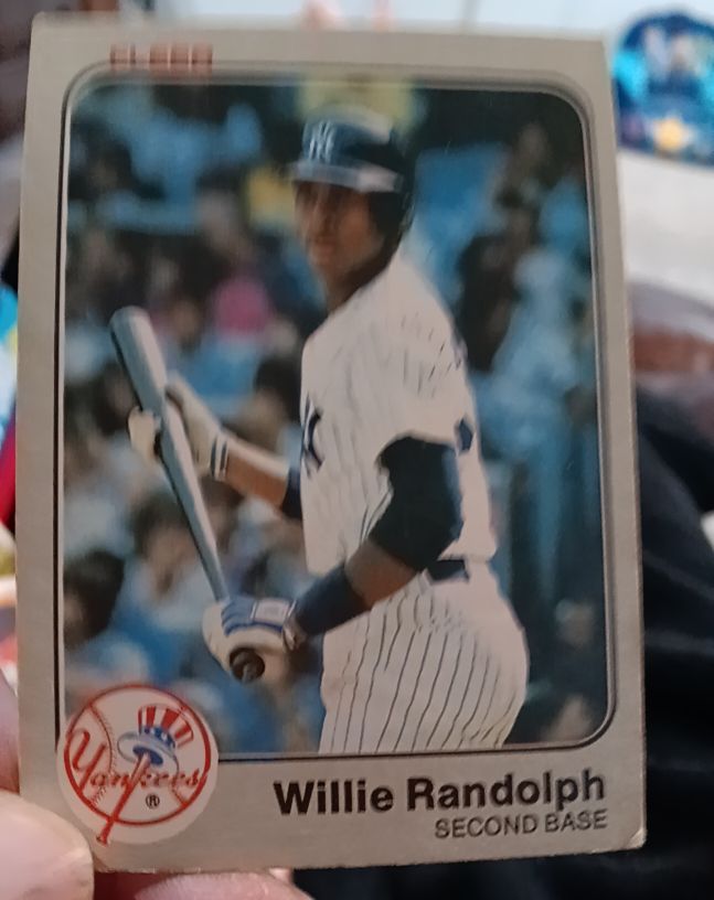 1983 Fleer #393 Willie Randolph — front