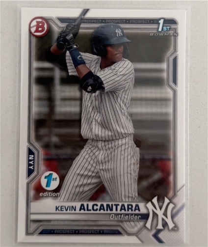 2021 Bowman 1st Edition #BFE-97 Kevin Alcantara — front