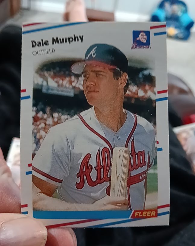 1988 Fleer #544 Dale Murphy — front