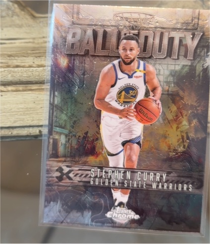 2025-26 Topps Chrome #BD-9 Stephen Curry Ball of Duty — front