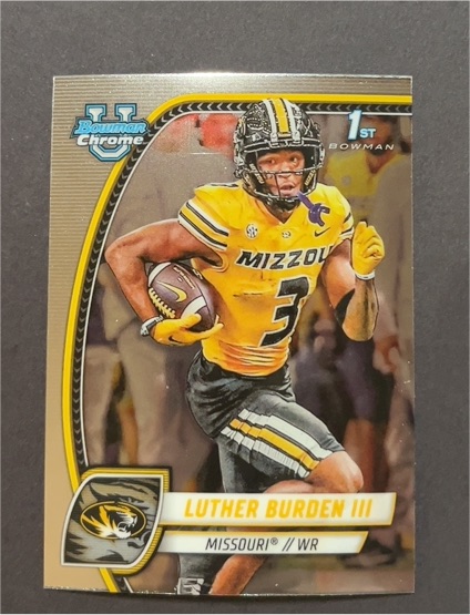 2024 Bowman University Chrome #123 Luther Burden III — front