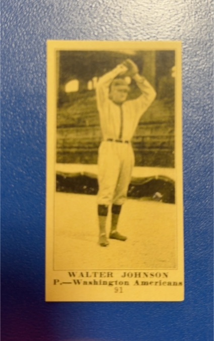 2011 Topps Walter Johnson CMG Reprints #CMGR-19 — front