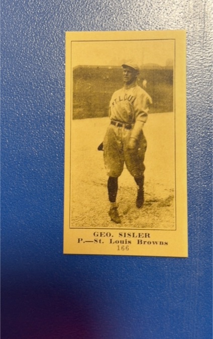 1915 M101-5 The Sporting News Reprint #166 George Sisler — front