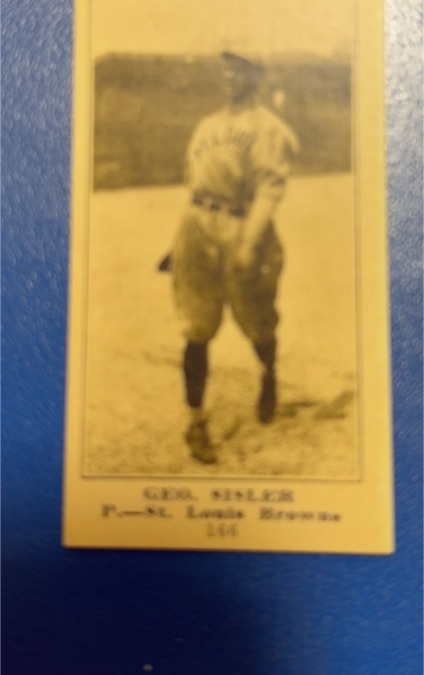 1915 M101-5 The Sporting News #166 Geo. Sisler — front