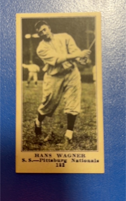 1915 Sporting News #184 Hans Wagner — front