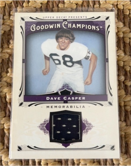 2013 Upper Deck Goodwin Champions Memorabilia #M-DC Dave Casper — front