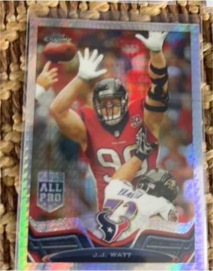 2013 Topps Chrome #159 J.J. Watt — front
