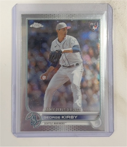 2022 Topps Chrome Update #USC101 George Kirby Rookie Debut Seattle Mariners — front