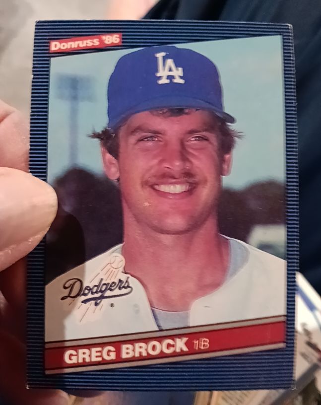 1986 Donruss #296 Greg Brock — front