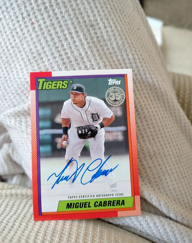 2025 Topps Series 1 1990 Topps #90A-MC Miguel Cabrera — front