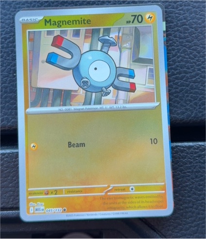 2025 Pokemon Mega Evolution #045 Magnemite — front