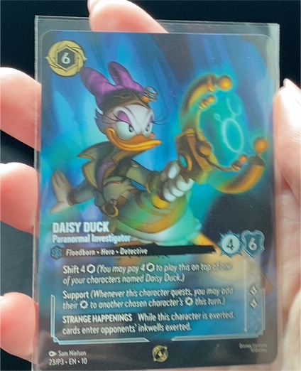 2023 Lorcana #23/P3 Daisy Duck Paranormal Investigator — front