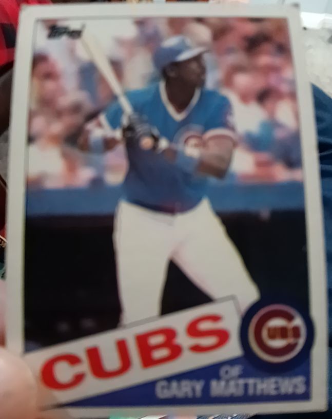 1985 Topps #210 Gary Matthews — front