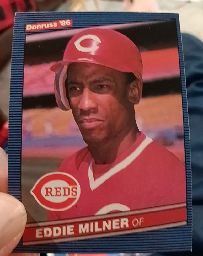 1986 Donruss #325 Eddie Milner — front