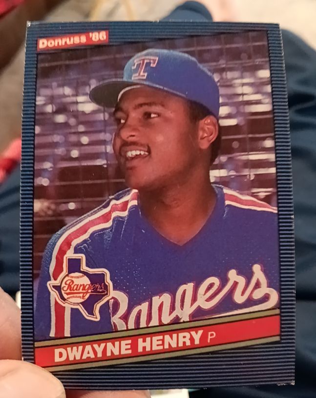 1986 Donruss #603 Dwayne Henry — front