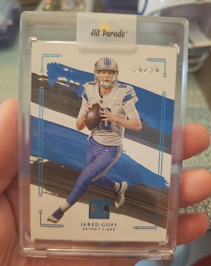 2021 Panini Impeccable Hit Parade Jared Goff — front