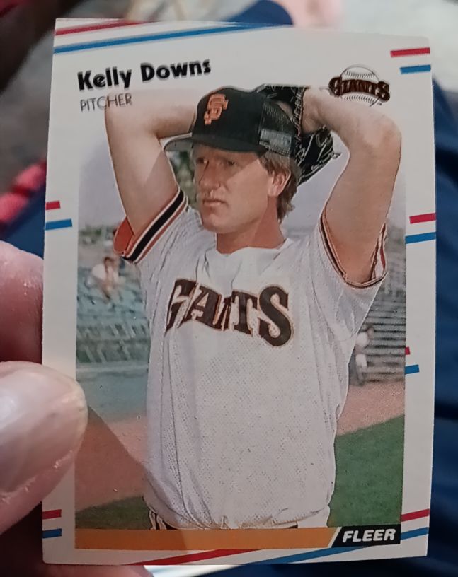 1988 Fleer #80 Kelly Downs — front