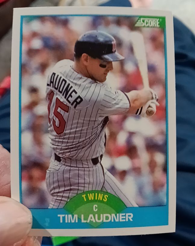 1989 Score #134 Tim Laudner — front
