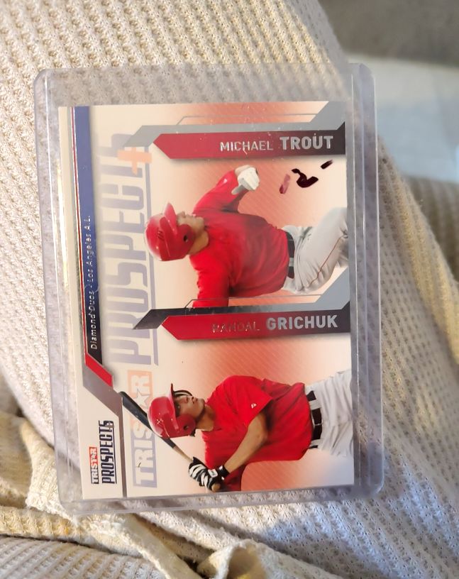 2009 TriStar Prospects Plus #81 Michael Trout / Randal Grichuk — front