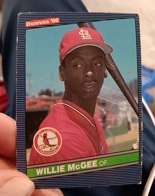 1986 Donruss #109 Willie McGee — front