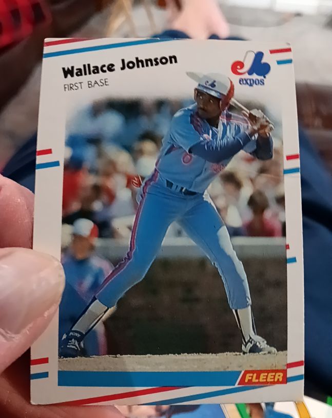 1988 Fleer #186 Wallace Johnson — front
