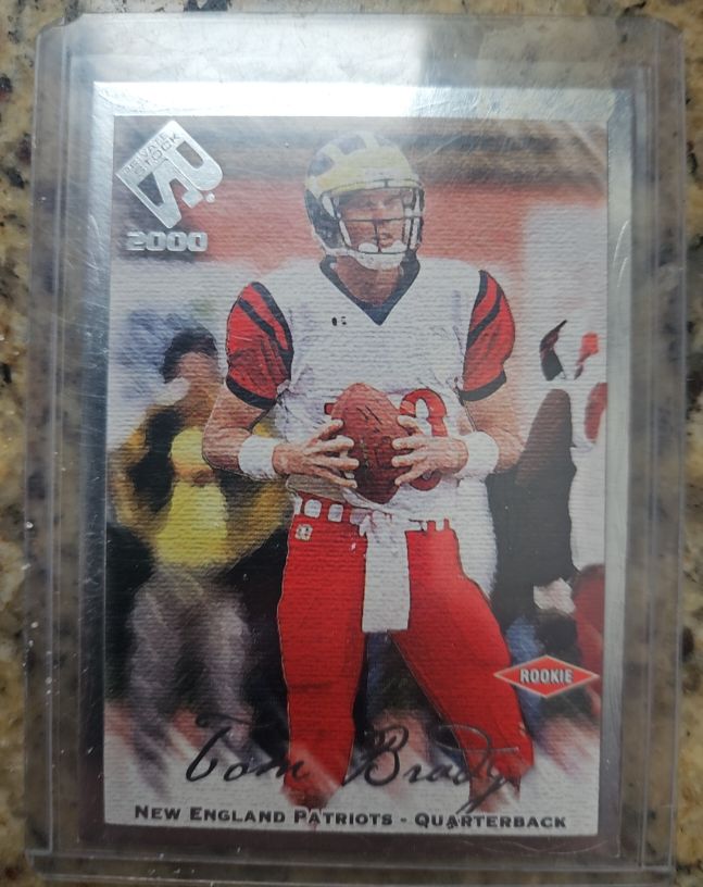 2000 Pacific Private Stock #128 Tom Brady Rookie — front