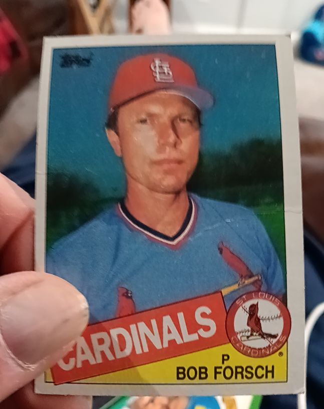 1985 Topps #631 Bob Forsch — front