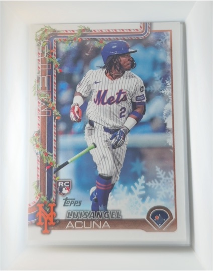 2025 Topps Holiday #H113 Luisangel Acuna — front