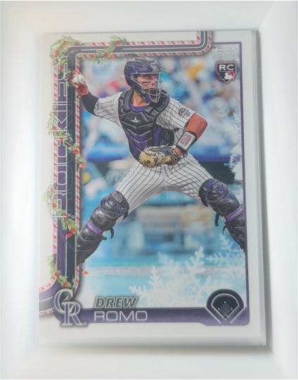 2025 Topps Holiday #H114 Drew Romo — front