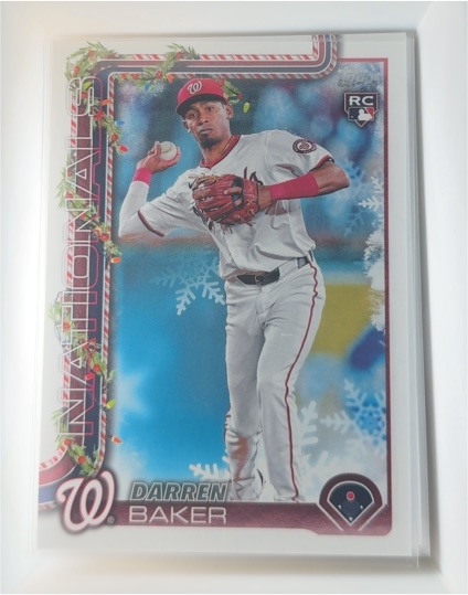 2025 Topps Holiday #H167 Darren Baker — front